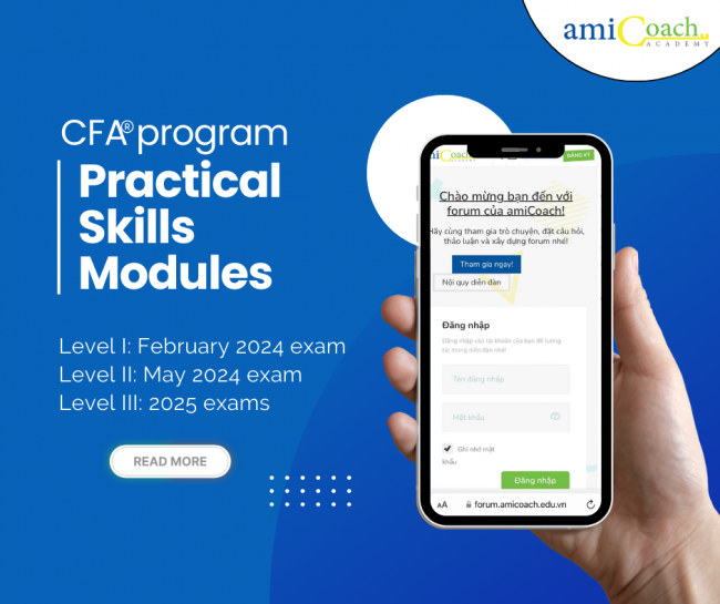 Blue Minimalist Online Business Consultant Service Facebook Post